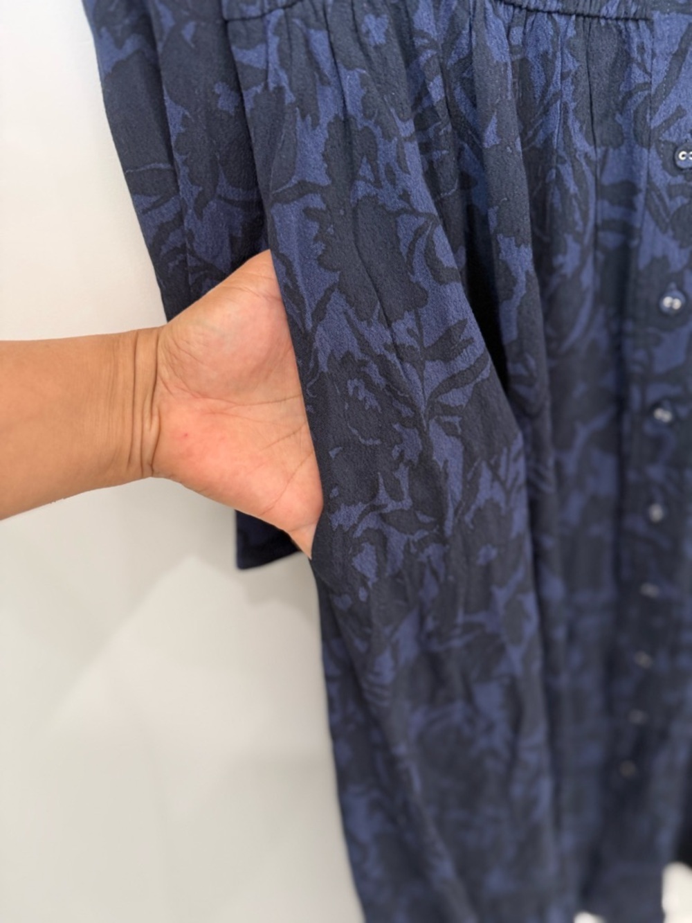 NWT Madewell Smocked Midi Shirtdress size 6 - Picture 7 of 8